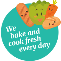 Button with Illustrations for topic fresh baking and cooking with Kinderkrippe Seepfärdli